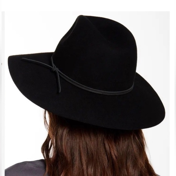 PHENIX Wide Brim Wool & Leather Fedora Hat - Picture 2 of 2